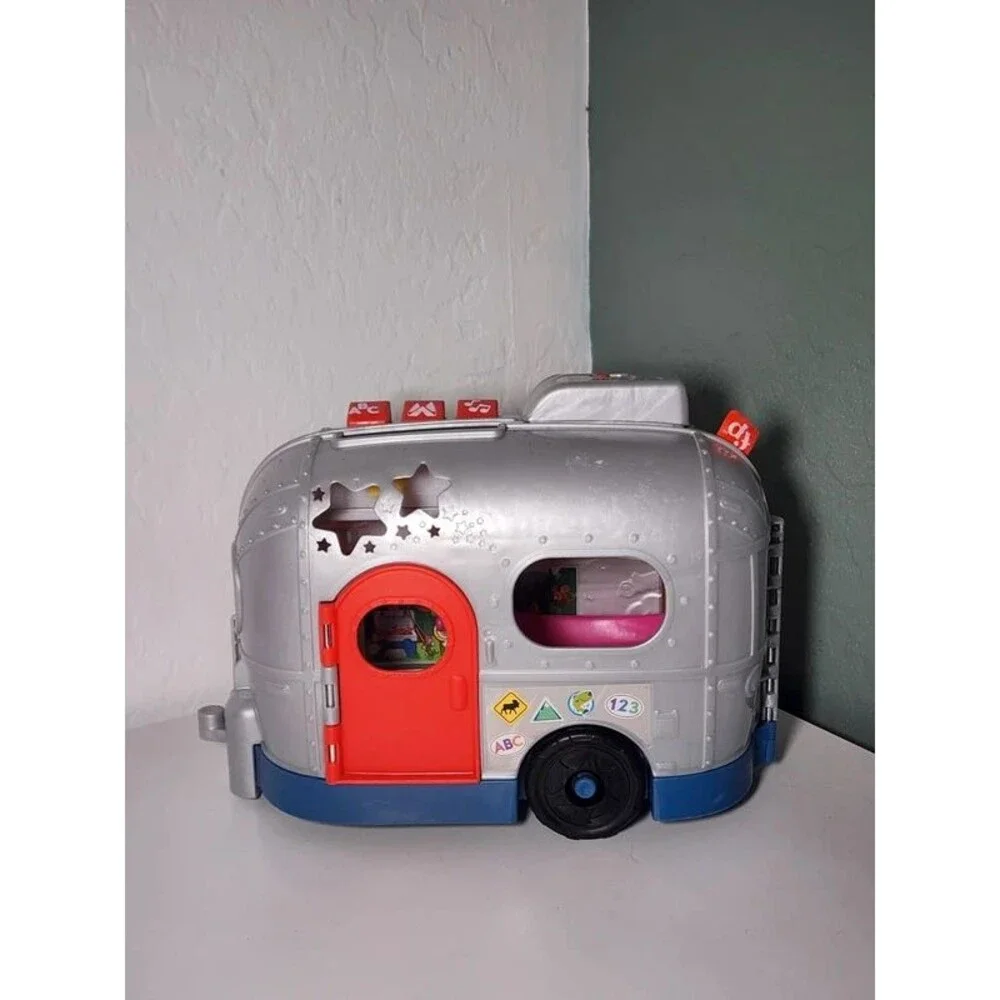 Fisher-Price Little People RV Camper Trailer Songs Sounds Lights Hammock Tested